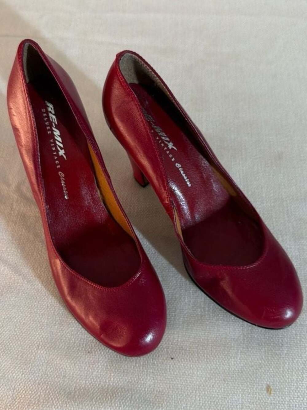 Re-Mix Carmen Baby Doll heels Red 7M